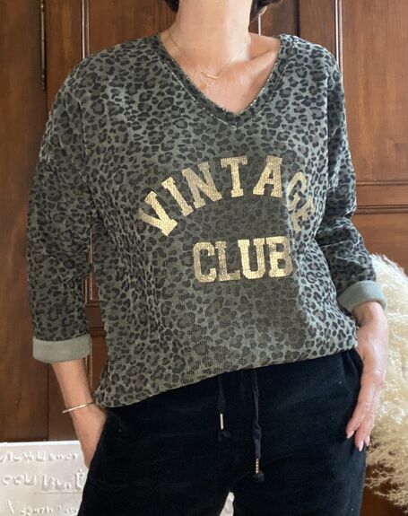 Sweat Vintage kaki