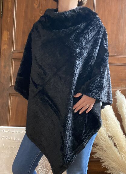 Poncho Sarah noir