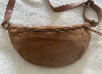 Sac banane suédine camel