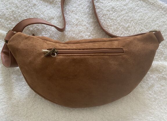 Sac banane suédine camel