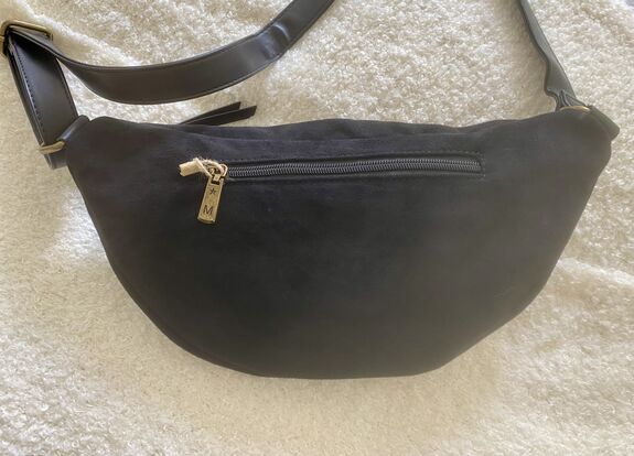 Sac banane suédine noir
