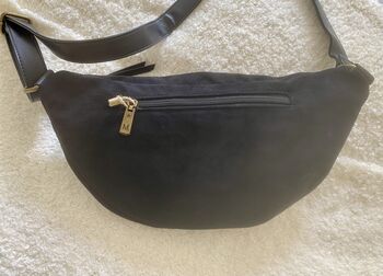 Sac banane suédine noir