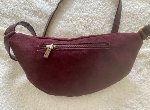 Sac banane suédine prune