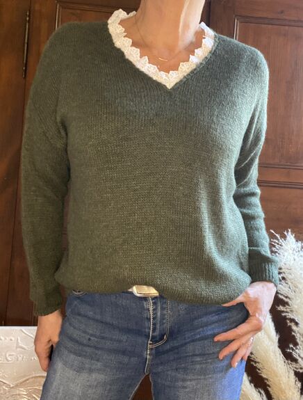 Pull Amélia kaki