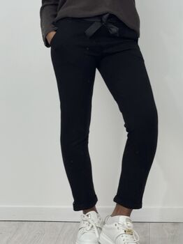 Pantalon ruban noir