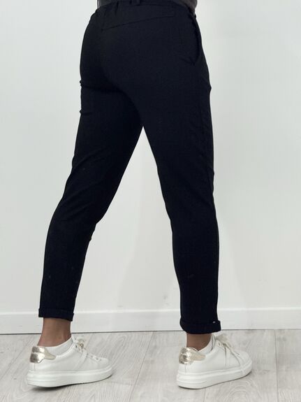 Pantalon ruban noir