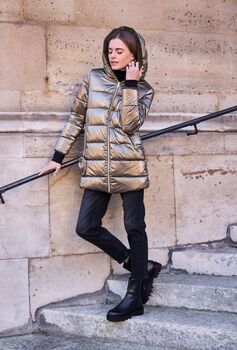 Doudoune réversible Fourrure Marion kaki
