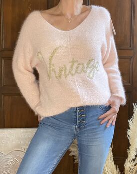 Pull Vintage rose