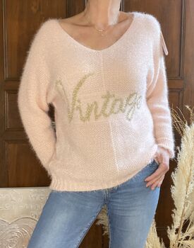 Pull Vintage rose