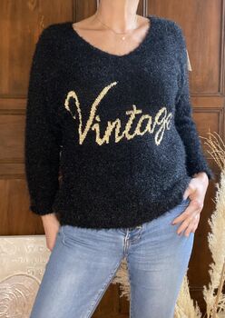 Pull Vintage noir