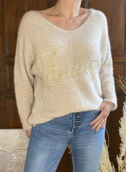 Pull Vintage beige