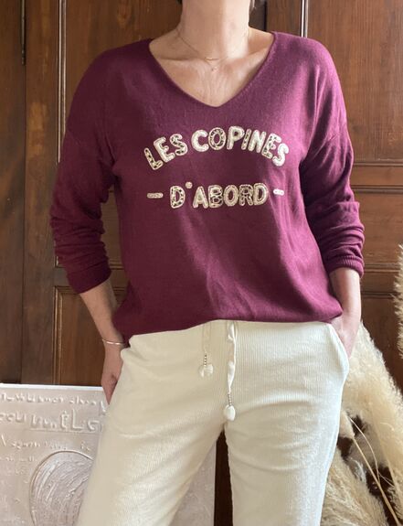 Pull Les copines bordeaux