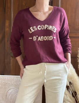 Pull Les copines bordeaux