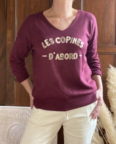 Pull Les copines bordeaux