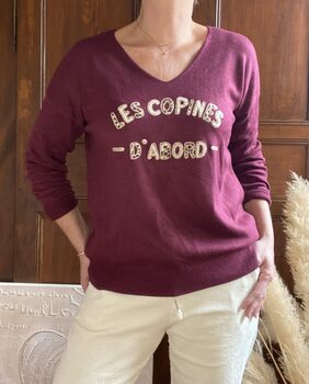 Pull Les copines bordeaux