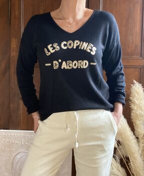 Pull Les copines noir