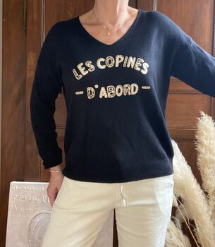 Pull Les copines noir