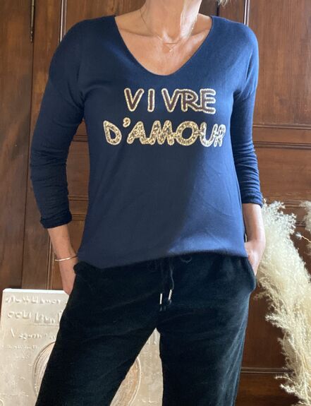 Haut vivre d’amour bleu