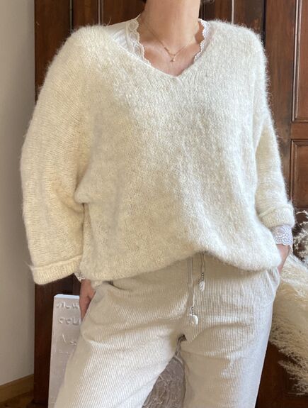 Pull Alma écru