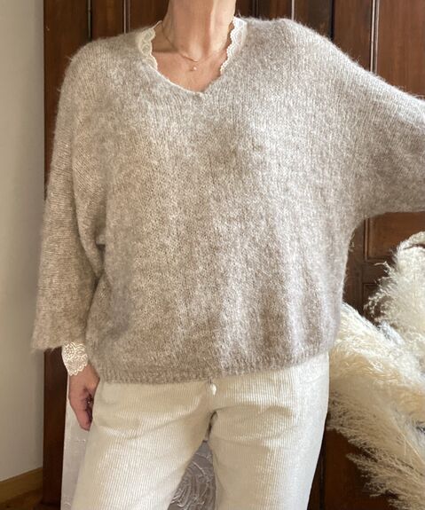 Pull Alma taupe