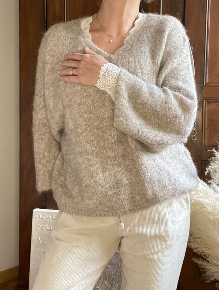 Pull Alma taupe