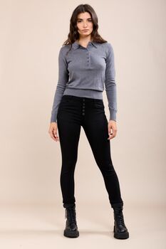 Pantalon Toxik boutons noir