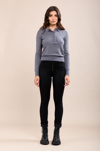 Pantalon Toxik boutons noir