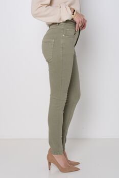 Pantalon boutons kaki