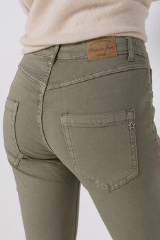 Pantalon boutons kaki