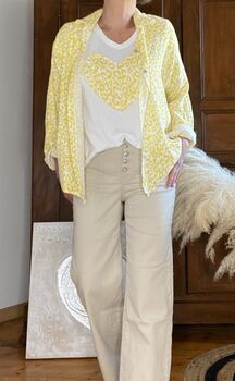 Chemise Valentine jaune