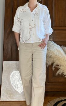 Veste Romane blanche