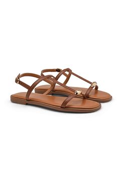 Chaussures nu-pieds Clara camel