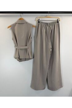 Ensemble Iris taupe