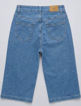 Pantacourt Wide Leg en jean