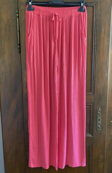 Pantalon fluide framboise