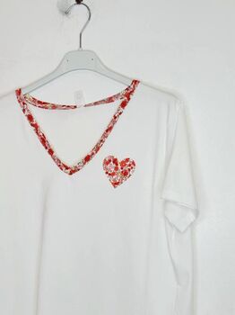 Tee-shirt Liberty corail