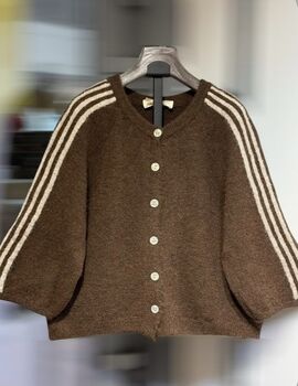 Gilet Lyna choco/beige
