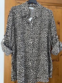 Chemise léopard beige