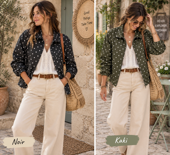 Blouson à pois