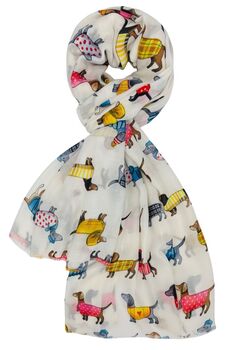 Foulard Dog écru