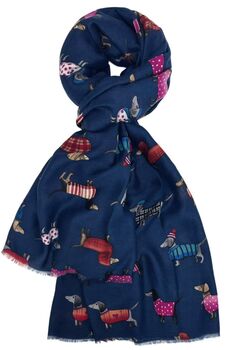 Foulard Dog bleu