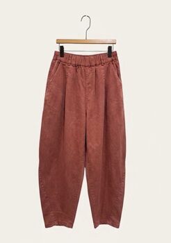 Pantalon ballon grande taille rouille