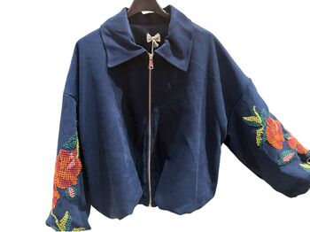 Blouson Flora bleu