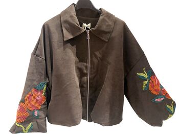 Blouson Flora choco