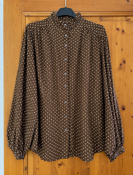 Chemise à pois choco
