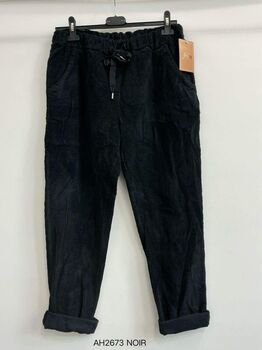 Pantajog velours noir