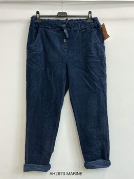Pantajog velours marine