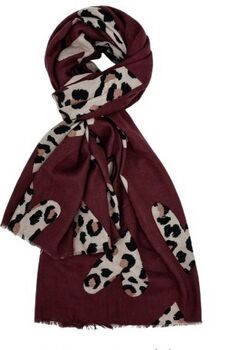 Foulard Coeurs bordeaux