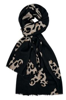 Foulard Coeurs noir