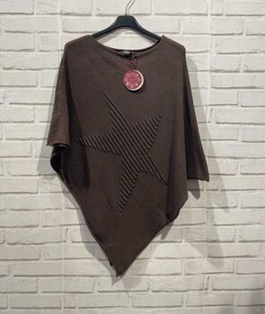 Poncho Etoile choco